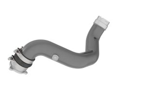GMC Canyon Charge Pipe Kit - K&N Engineering - Aluminum Tube - Gunmetal Gray - `23-`24